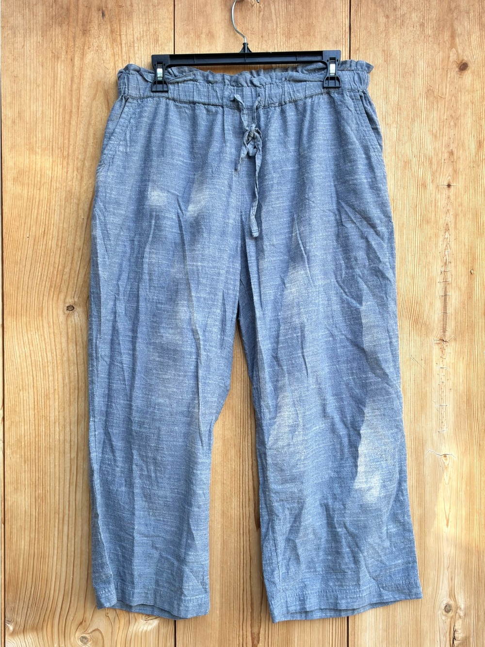 Pact Organic Cotton Pull On Blue Pants Sz Large